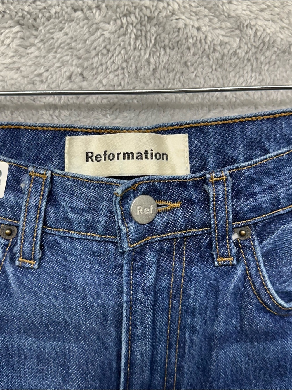 Reformation Julia High Cigarette Jeans Women’s Size 25 Flores Wash Made in USA - Picture 2 of 10